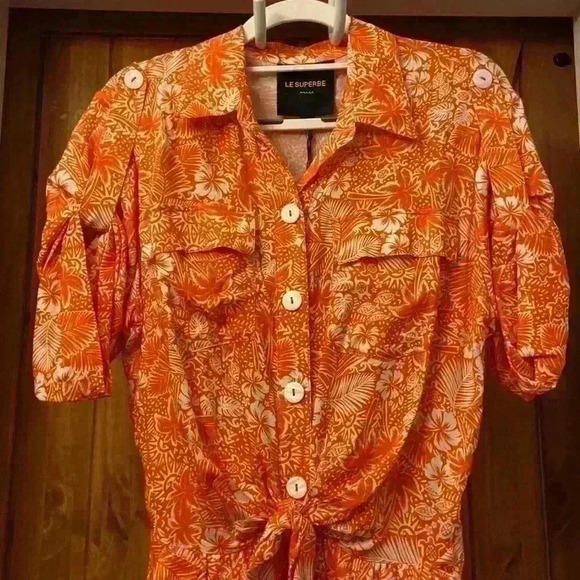 Le Superbe Chic Tiki Romper size 6 NWT - Picture 2 of 11